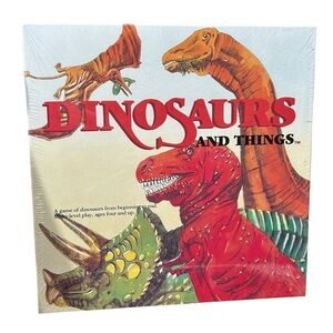 Dinosaurs and Things Board Game NOS Aristoplay Ltd EUC Vintage 1986 NOS